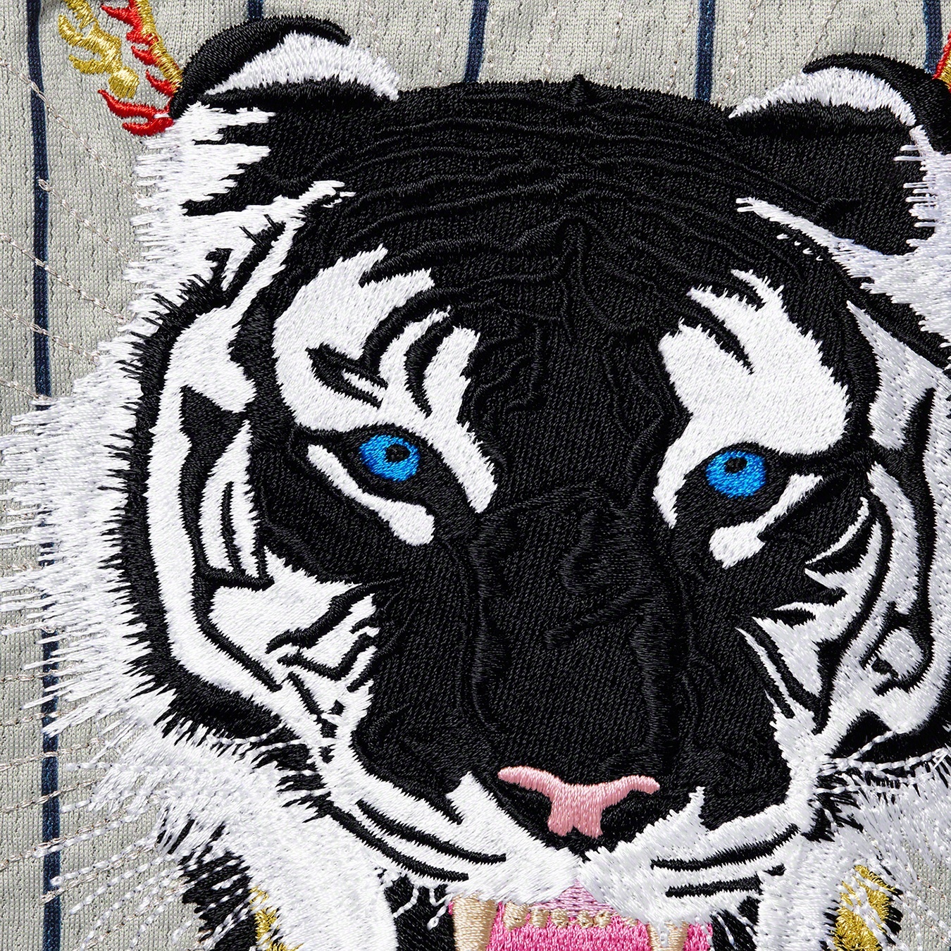 Tiger Embroidered Baseball Jersey view 4
